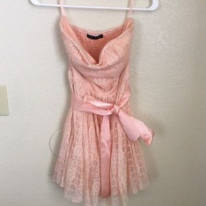 Short pink fun dress